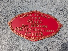 Plaque comice agricole d'occasion  Bernay