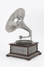 Trichtergrammophon silber gram gebraucht kaufen  Gelsenkirchen