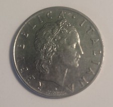 Moneta lire cinquanta usato  Bracciano