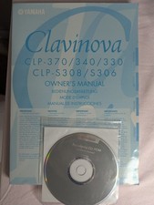 Yamaha Clavinova keyboard owners manual & CD-rom CLP-370/340/330 S308/S306 book comprar usado  Enviando para Brazil