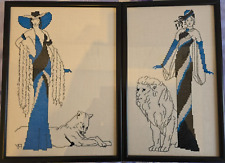 Pair framed counted for sale  BUSHEY