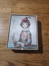 CAIXA DE JOIAS VINTAGE MAIO BIG EYE ARLEQUIM MENINA comprar usado  Enviando para Brazil