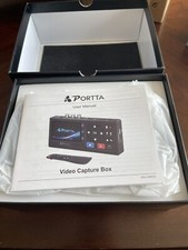 Portta VHS para conversor digital, gravador de vídeo com controle remoto, preto  comprar usado  Enviando para Brazil