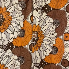 vintage orange curtains for sale  YORK