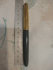 Caneta-tinteiro Parker 51 Dove cinza resina ouro 14k EF nova na caixa feita nos EUA comprar usado  Enviando para Brazil