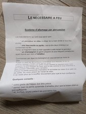 Nécessaire feu silex d'occasion Nécessaire feu silex d'occasion  Salouël