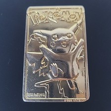 1999 Nintendo Pokemon PIKACHU #25 - 23K cartão comercial folheado a ouro Burger King, usado comprar usado  Enviando para Brazil