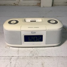 Sistema de áudio iLuv iPod despertador rádio branco testado comprar usado  Enviando para Brazil