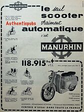 Publicite manurhin scooter d'occasion  Cires-lès-Mello