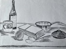 Vintage pencil drawing for sale  WREXHAM