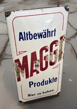 Emailleschild maggi antik gebraucht kaufen  Hamburg