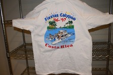 Camiseta Costa Rica Vintage Ponto Único 1996 1997 Party Boat Fiestas Calypso G G/XL comprar usado  Enviando para Brazil