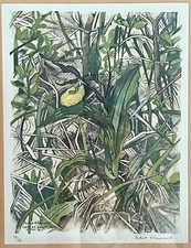 ASSINADO! Xilogravura, Robert Heinard, Chinelo Senhora, "Sabot de Venus" Cópias 1/82, comprar usado  Enviando para Brazil