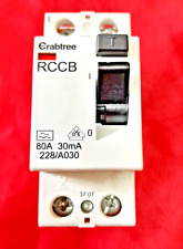 Crabtree rccb 80a for sale  BLACKBURN