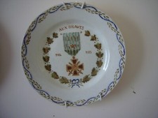 Guerre 18. assiette d'occasion  Vélizy-Villacoublay