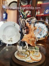 Statuina vintage porcellana usato  Roma