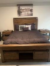 Rustic wood bed for sale  Mount Holly