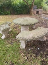 cement outdoor concrete bench for sale  San Antonio