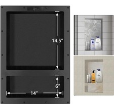 Nicho de chuveiro de prateleira dupla Ready Tile 25 x 17 x 4, usado comprar usado  Enviando para Brazil