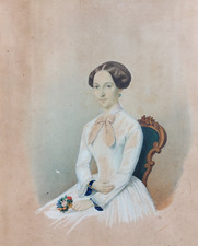 Ritratto ragazza nobile usato  Savona