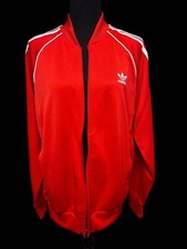 Jaqueta Adidas Red Track Listras Brancas Zíper Completo Leve Casual, STREETWEAR, L comprar usado  Enviando para Brazil