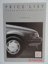 Toyota price list for sale  BOURNEMOUTH