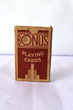 Vintage Bônus Baralho Deck Made In U.s.a Com Caixa Original Colecionáveis" 4 comprar usado  Enviando para Brazil