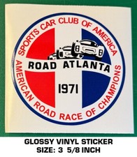 1971 ROAD ATLANTA CIRCUITO SCCA ADESIVO DECALQUE VINIL - CLUBE DE CARRO ESPORTIVO DE CORRIDA DE ESTRADA, usado comprar usado 1971 ROAD ATLANTA CIRCUITO SCCA ADESIVO DECALQUE VINIL - CLUBE DE CARRO ESPORTIVO DE CORRIDA DE ESTRADA, usado comprar usado  Enviando para Brazil