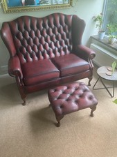Oxblood chesterfield two for sale  STEVENAGE