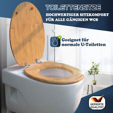 Usado, MDF Toilettendeckel stabil Toilettensitz mit absenkautomatik bambus WC deckel comprar usado  Enviando para Brazil