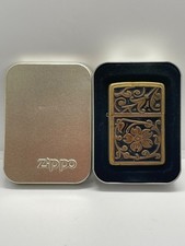 Zippo brass floral for sale  CAMBORNE
