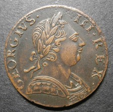 Halfpenny 1775 george for sale  WORTHING