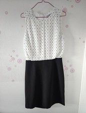 Robe blanche noir d'occasion  Bonnières-sur-Seine