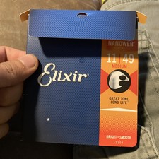 Cordas de guitarra elétrica Elixir 12102 Nanoweb níquel, média 11-49 comprar usado  Enviando para Brazil