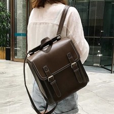 Mochila retrô feminina de couro PU mochila da moda bolsa de ombro casual, usado comprar usado  Enviando para Brazil