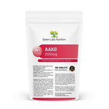 Comprimidos AAKG 1000mg – Bomba Muscular, Força, Resistência e Suporte de Recuperação Rápida comprar usado  Enviando para Brazil