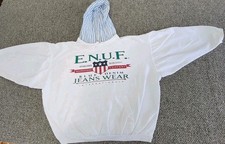 Usado, Moletom com capuz estilo praia vintage anos 90 E.N.U.F feito nos EUA tamanho grande comprar usado  Enviando para Brazil