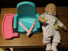 Cadeira alta American Girl Baby Booster com bandeja e boneca comprar usado  Enviando para Brazil