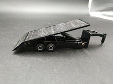 Usado, Reboque de plataforma Ertl 1/64 preto pescoço de ganso quinta roda inclinável comprar usado  Enviando para Brazil