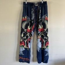 Calça Ed Hardy Loungewear pequena 28-30 tatuagem de pantera de cobra streetwear Y2K nighty comprar usado  Enviando para Brazil