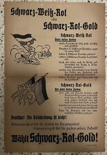 Plakat reichsbanner schwarz gebraucht kaufen  Marburg