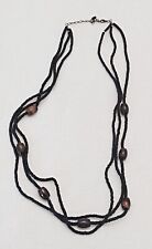 Collana africana nera usato  Torino