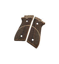 TAURUS PT92 ALÇAS DE MADEIRA DE NOGUEIRA, FEITAS EM CNC, ÓLEO DE SUPERFÍCIE NATURAL, TAMANHO PERFEITO comprar usado  Enviando para Brazil