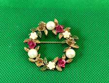 Vintage wreath brooch for sale  Grand Prairie