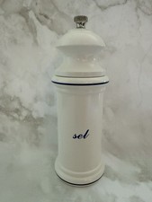 Moinho de sal/sel provençal Fletchers' Mill moinho ajustável, branco com azul comprar usado  Enviando para Brazil