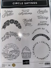 Stampin circle sayings for sale  HUNTINGDON