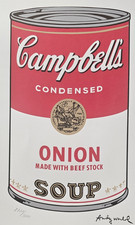 ANDY WARHOL CAMPBELL'S Soup I Zwiebel Signiert Hand Nummeriert Lithographie Pop comprar usado  Enviando para Brazil