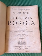Donizetti lucrezia borgia usato  Sorano