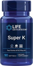 Life Extension, Super K, kompleks witaminy K2, 90 softgeli na sprzedaż  Wysyłka do Poland