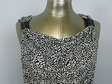 Blusa geométrica Kenneth Cole Reaction feminina tamanho M(34) preta sem mangas 310-21150 comprar usado  Enviando para Brazil